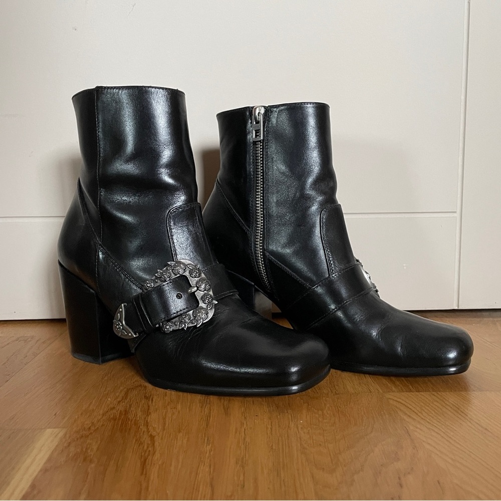 NIB Coach Western Buckle Bootie